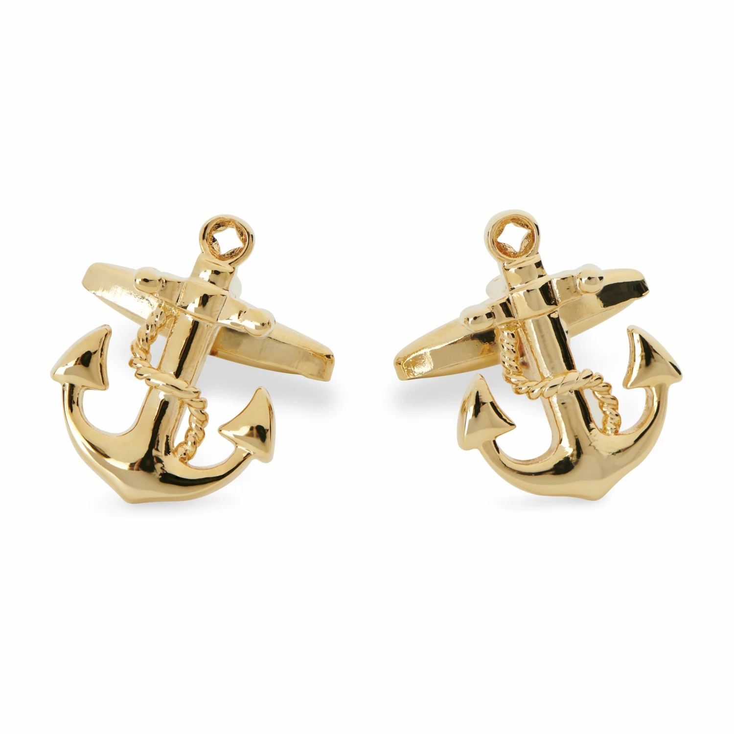 Warren Asher Gold-Tone Anchor Cufflinks 1 Warren Asher Gold-Tone Anchor Cufflinks