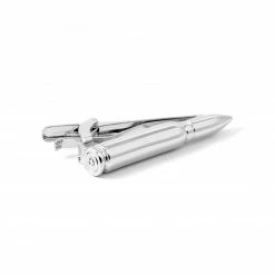 Warren Asher Silver-Tone AK47 Bullet Tie Clip -Cheap TIE CLIPS Store 1 1 168