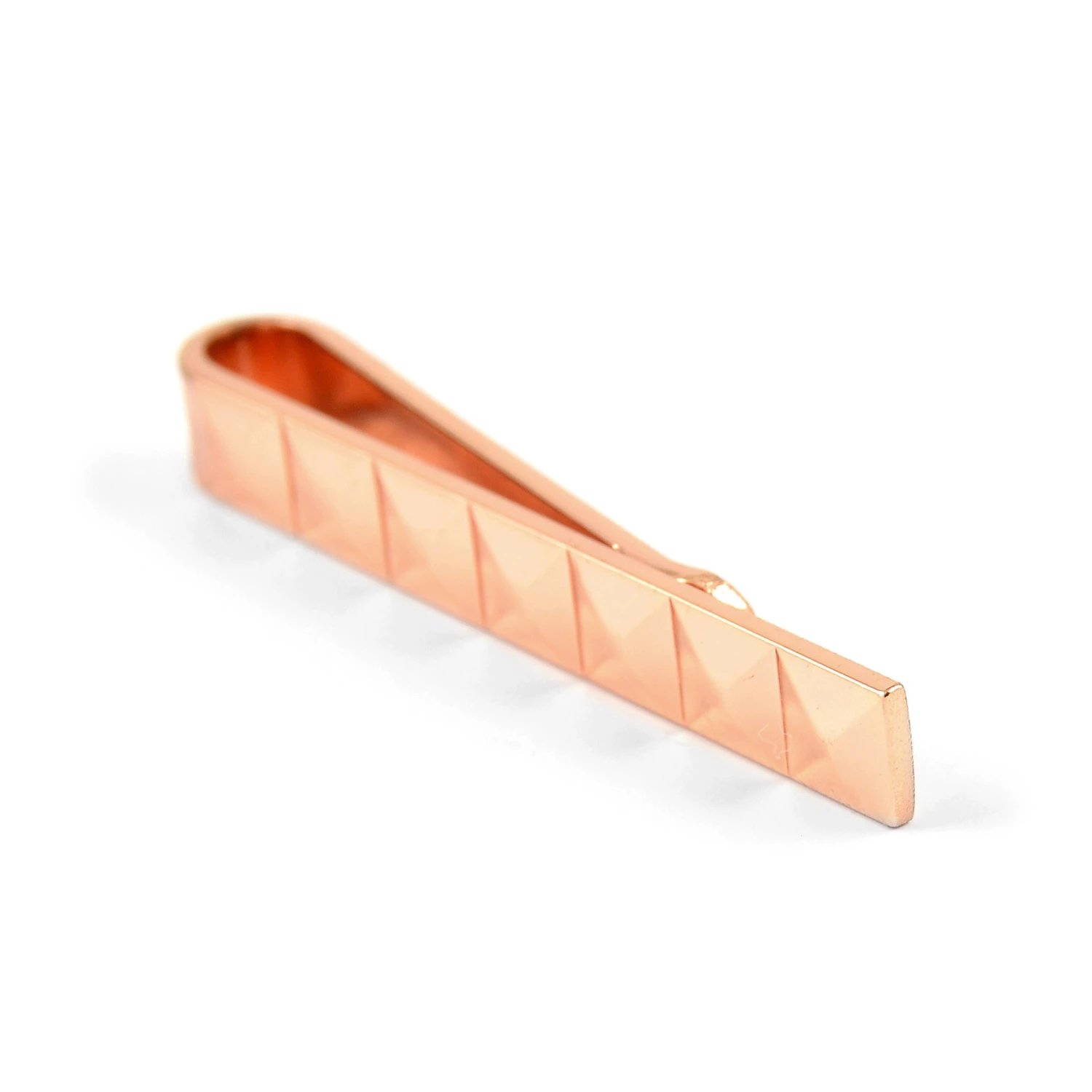 Warren Asher Rose Gold-Tone Vertical Line Tie Bar 3 Warren Asher Rose Gold-Tone Vertical Line Tie Bar - Image 3