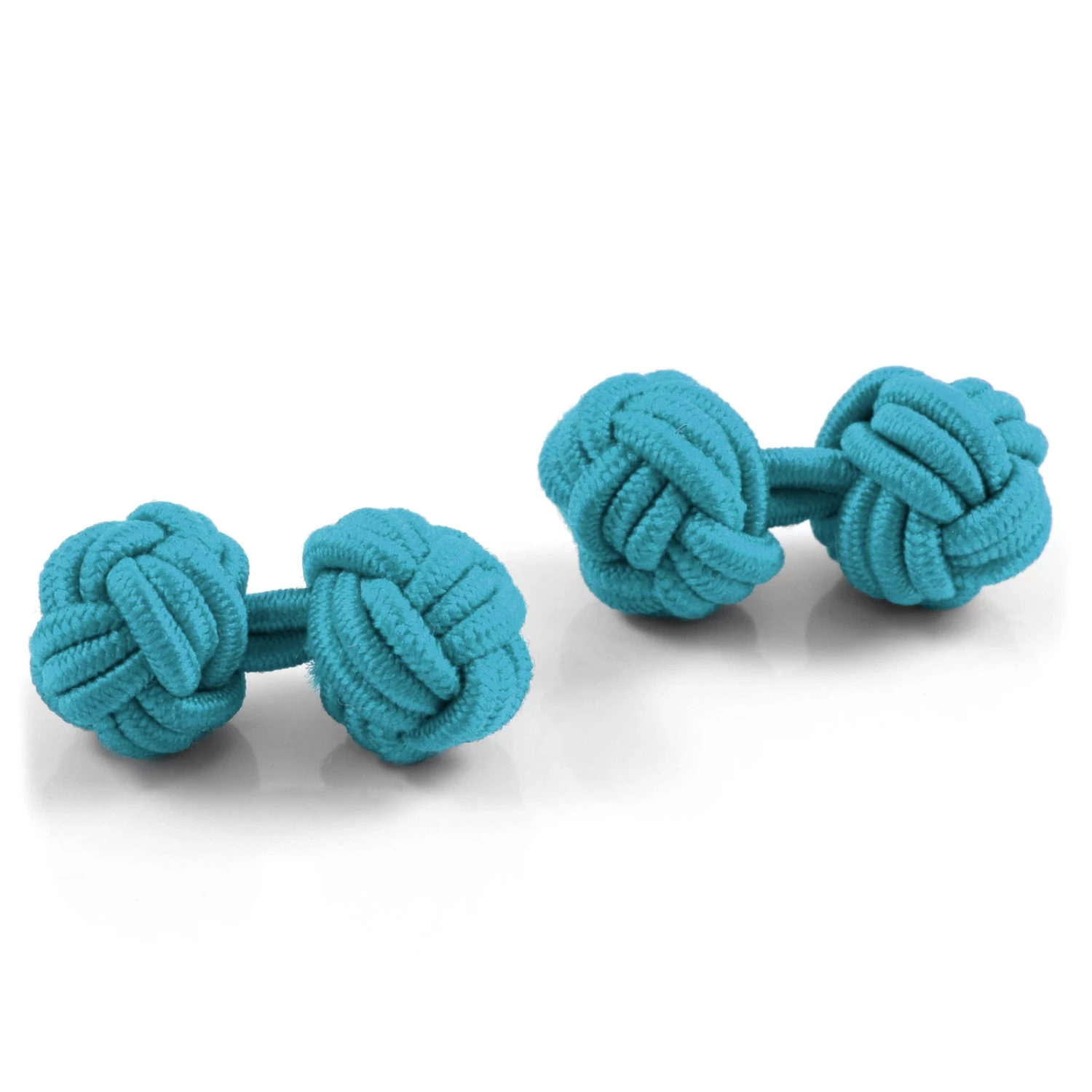 Warren Asher Turquoise Blue Knot Cufflinks 2 Warren Asher Turquoise Blue Knot Cufflinks - Image 2
