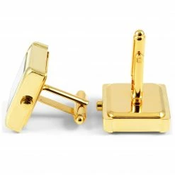 Warren Asher Square Gold-Tone Stainless Steel Watch Cufflinks -Cheap TIE CLIPS Store 1 2 121 1 24