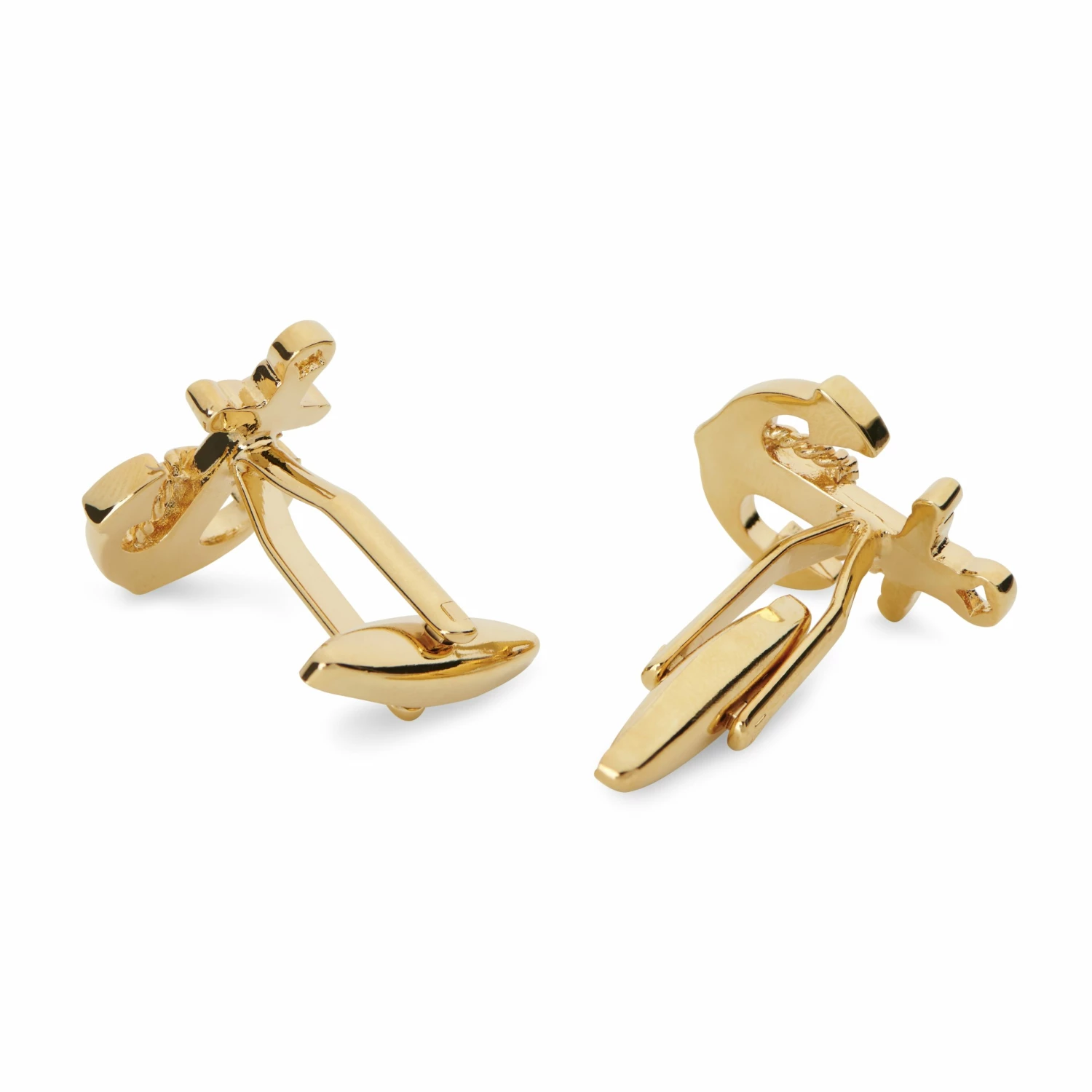 Warren Asher Gold-Tone Anchor Cufflinks 3 Warren Asher Gold-Tone Anchor Cufflinks - Image 3