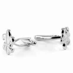 Warren Asher Silver-Tone Royal Lily Cufflinks -Cheap TIE CLIPS Store 11 1 4 49