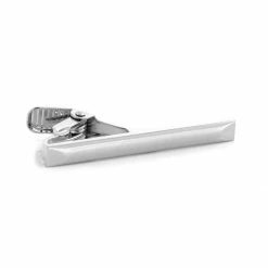Warren Asher Silver-Tone Rounded Tie Clip