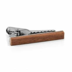 Warren Asher Massaranduba Wood & Metal Tie Clip