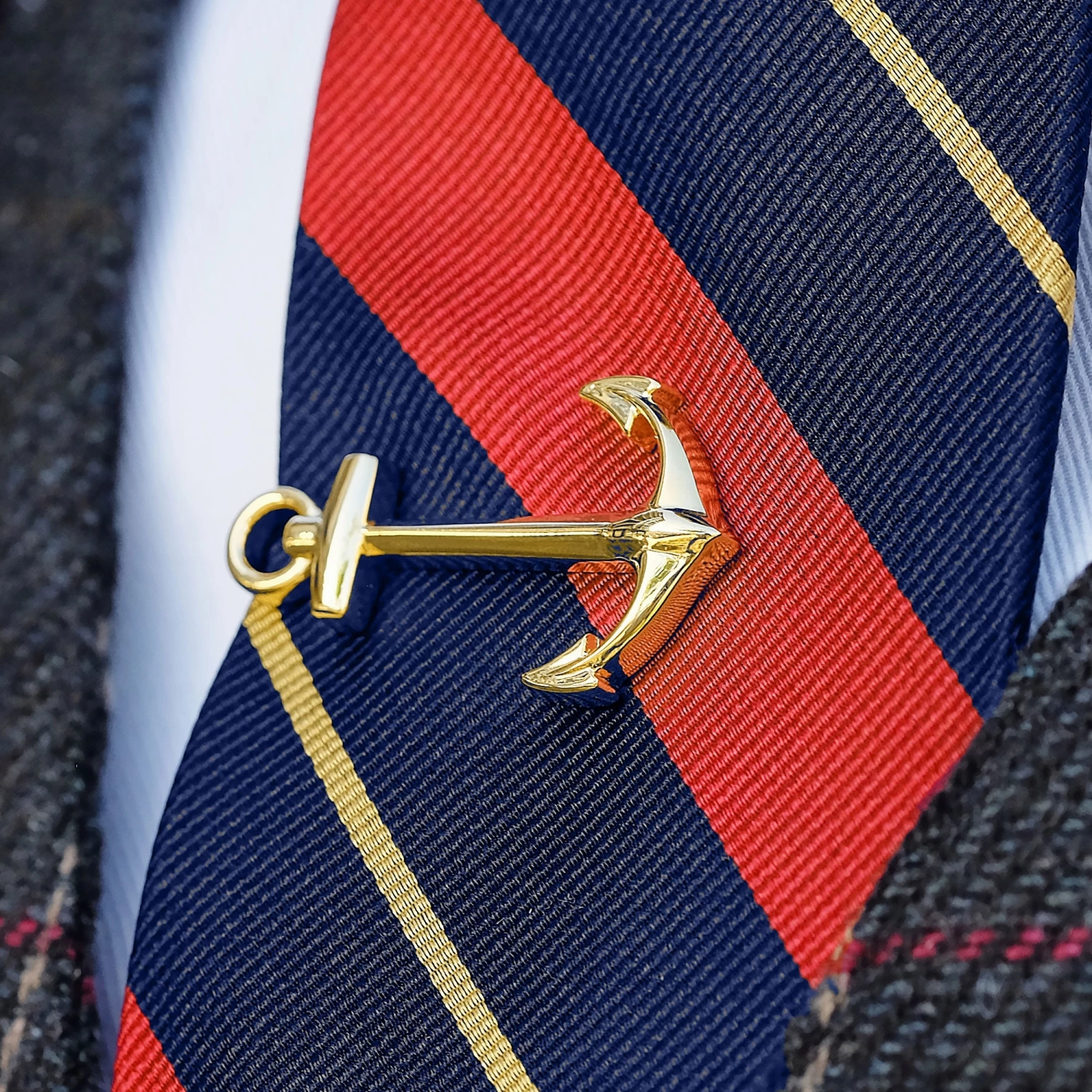 Warren Asher Gold-Tone Anchor Tie Clip 5 Warren Asher Gold-Tone Anchor Tie Clip - Image 5