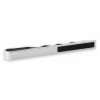 Bohemian Revolt Geo Remix | Long Silver-Tone & Black Square Stainless Steel Tie Bar