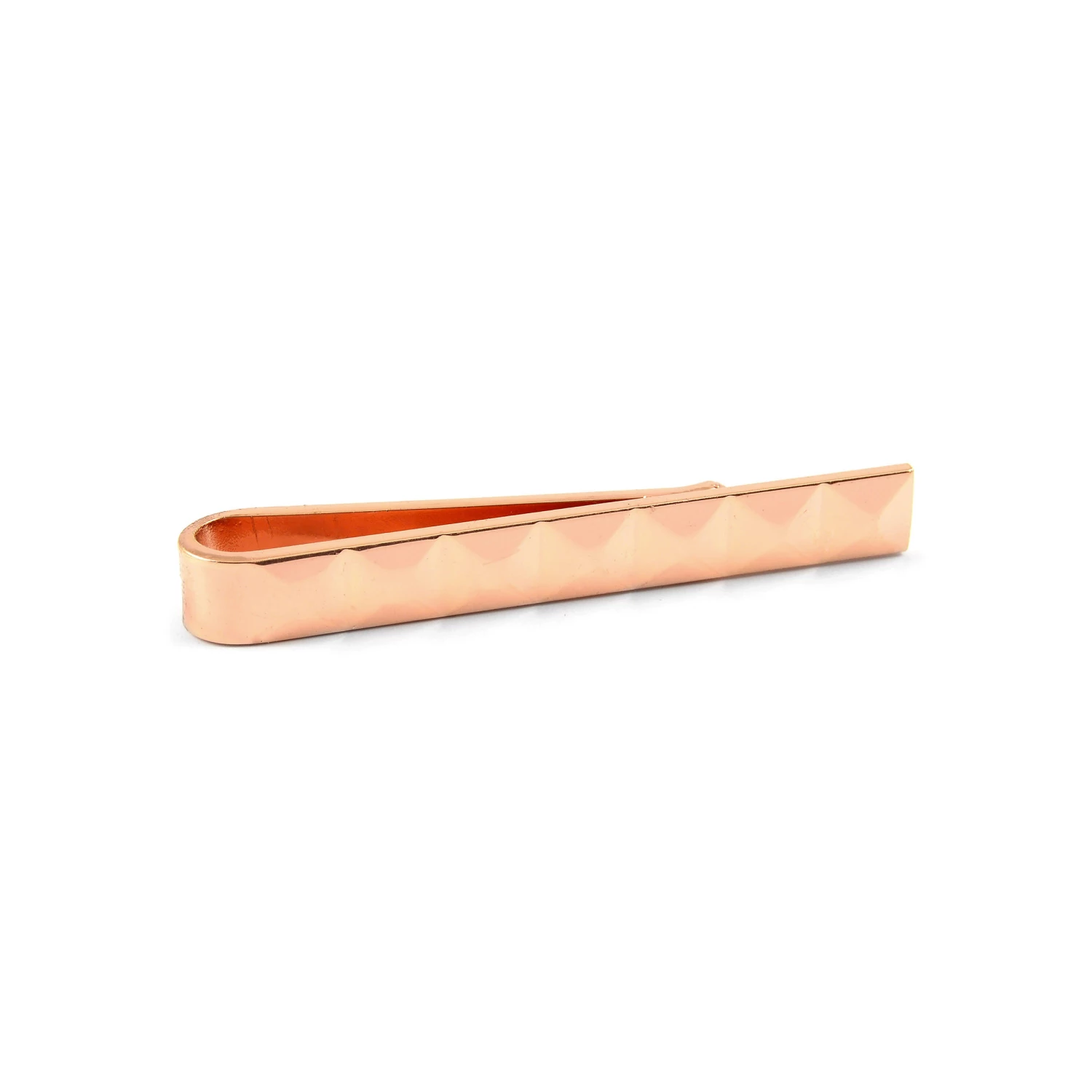 Warren Asher Rose Gold-Tone Vertical Line Tie Bar 1 Warren Asher Rose Gold-Tone Vertical Line Tie Bar