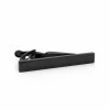 Warren Asher Short Matt Black Tie Clip