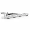 Warren Asher Silver-Tone Patterned Tie Clip