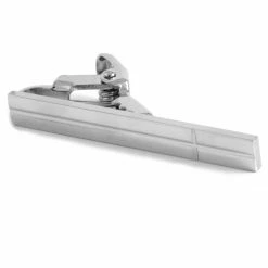 Warren Asher Short Silver-Tone Cross Tie Clip -Cheap TIE CLIPS Store 2 1 4