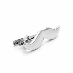 Warren Asher Silver-Tone Moustache Tie Clip -Cheap TIE CLIPS Store 2 1 84 1 14