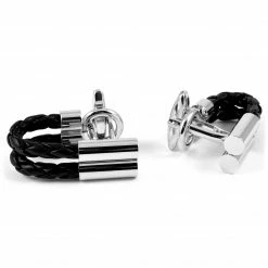 Warren Asher Black Double Merge Cufflinks -Cheap TIE CLIPS Store 2 1 kopi