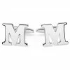 Trendhim Silver-Tone Letter M Initial Cufflinks