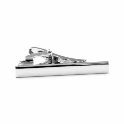Warren Asher Short Silver-Tone Square Tie Clip