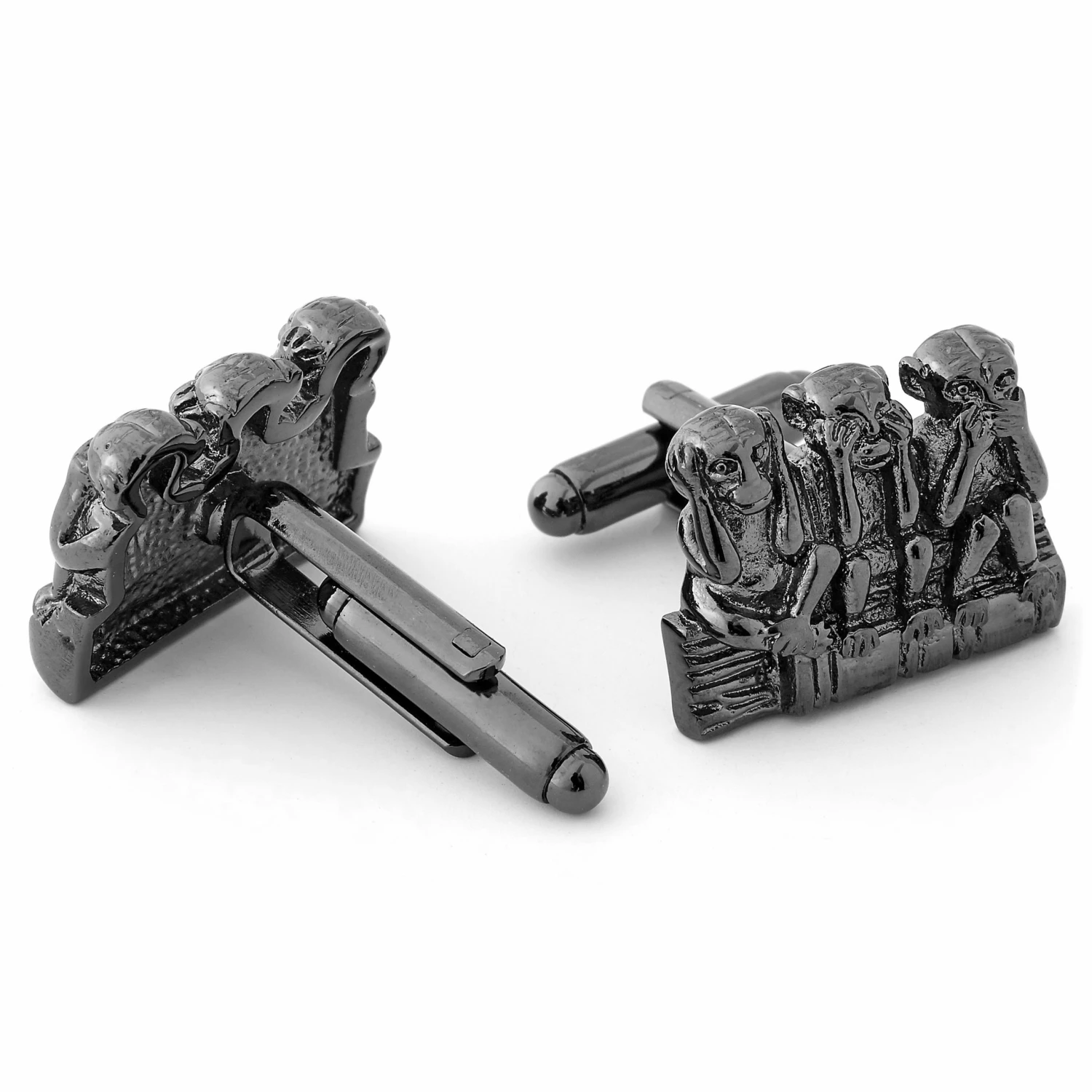 Warren Asher Monkeys Cufflinks 2 Warren Asher Monkeys Cufflinks - Image 2