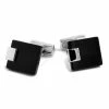 Warren Asher Square Black Stylish Masculine Cufflinks