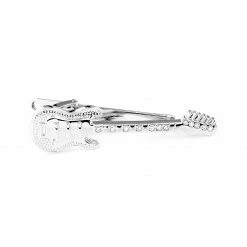 Warren Asher Silver-Tone Rockstar Tie Clip