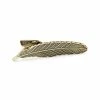 Warren Asher Short Vintage Gold-Tone Feather Tie Clip