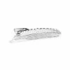 Warren Asher Short Silver-Tone Feather Tie Clip