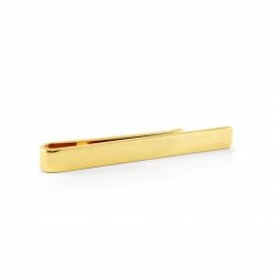 Warren Asher Short Gold-Tone Tie Bar