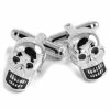 Warren Asher Silver-Tone Voodoo Skull Cufflinks