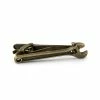 Warren Asher Chrome Wrench Short Tie Clip