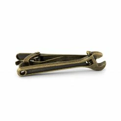 Warren Asher Chrome Wrench Short Tie Clip