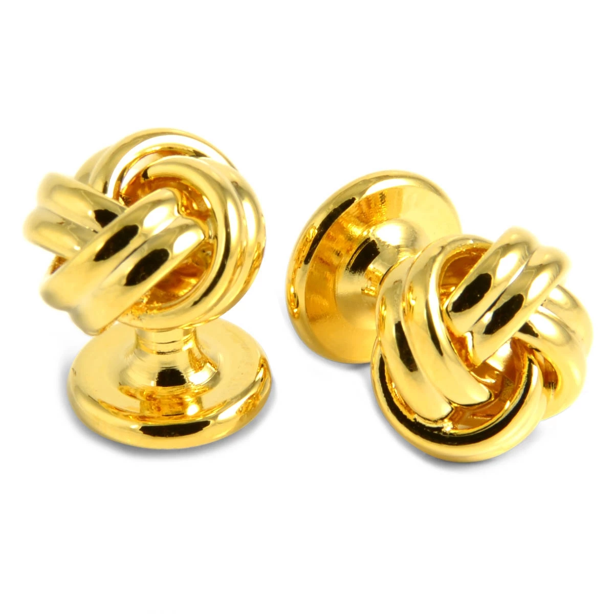 Warren Asher Gold-Tone Double Twisted Cufflinks 1 Warren Asher Gold-Tone Double Twisted Cufflinks