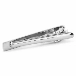 Warren Asher Simple Silver-Tone Tie Clip -Cheap TIE CLIPS Store 32 2 25
