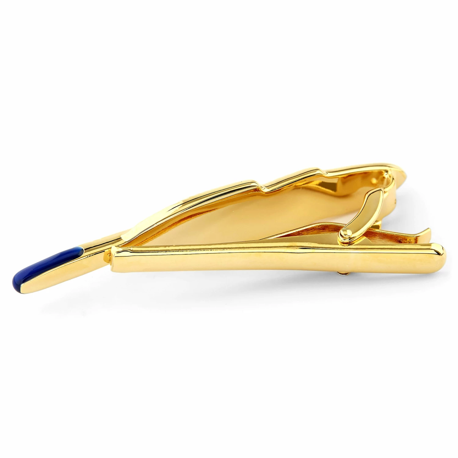 Warren Asher Blue & Gold-Tone Quill Tie Clip 3 Warren Asher Blue & Gold-Tone Quill Tie Clip - Image 3
