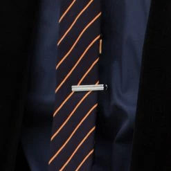 Warren Asher Short Silver-Tone Single Groove Tie Clip -Cheap TIE CLIPS Store 3782 tieclip