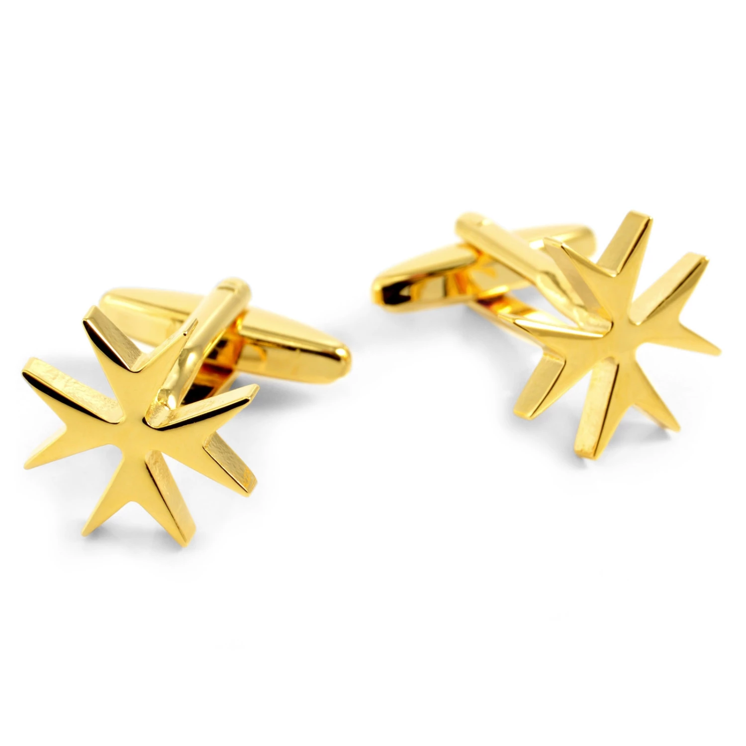 Warren Asher Gold-Tone Star Cufflinks 1 Warren Asher Gold-Tone Star Cufflinks