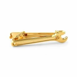 Warren Asher Gold-Tone Wrench Short Tie Clip