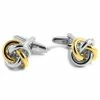 Warren Asher Silver-Tone & Gold-Tone Twisted Cufflinks