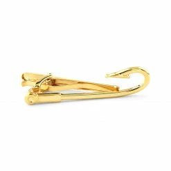 Warren Asher Short Gold-Tone Sailor’s Hook Tie Clip