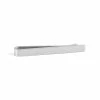 Warren Asher Simple SIlver-Tone Stainless Steel Brushed Tie Bar