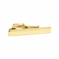 Warren Asher Simple Gold-Tone Tie Clip