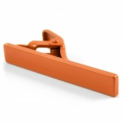 Warren Asher Matte Orange Tie Clip