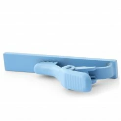 Warren Asher Matte Baby Blue Square Tie Clip -Cheap TIE CLIPS Store 4 2 132