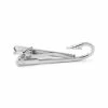 Warren Asher Short Silver-Tone Sailor’s Hook Tie Clip