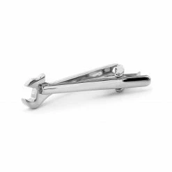 Warren Asher Silver-Tone Wrench Short Tie Clip -Cheap TIE CLIPS Store 42 2 26 1