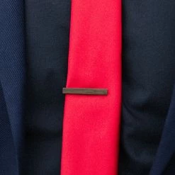 Warren Asher Ebony Wood & Metal Tie Clip -Cheap TIE CLIPS Store 4295 tieclip