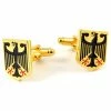 Warren Asher Gold-Tone Eagle Shield Cufflinks