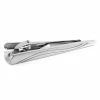 Warren Asher Silver-Tone Wavy Line Tie Clip