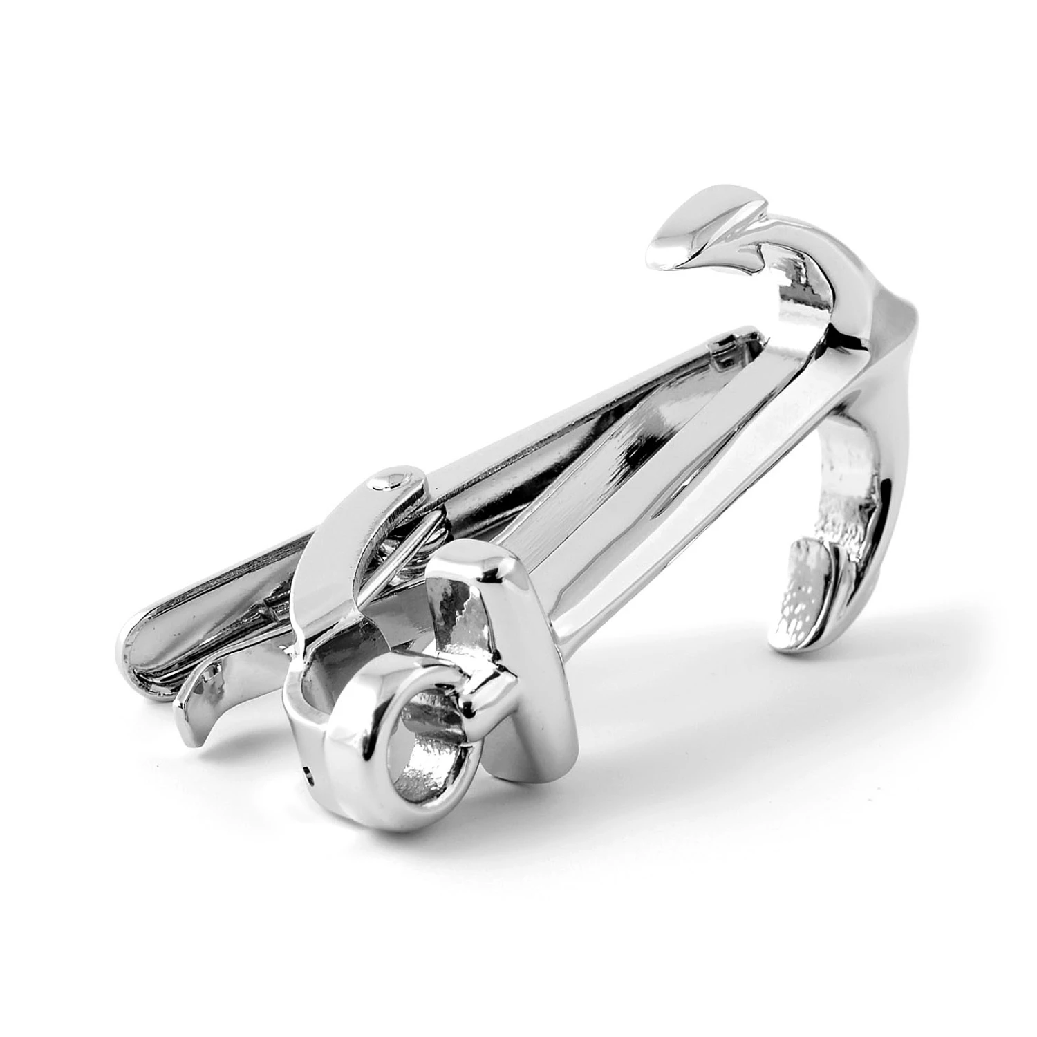 Warren Asher Silver-Tone Anchor Tie Clip 3 Warren Asher Silver-Tone Anchor Tie Clip - Image 3