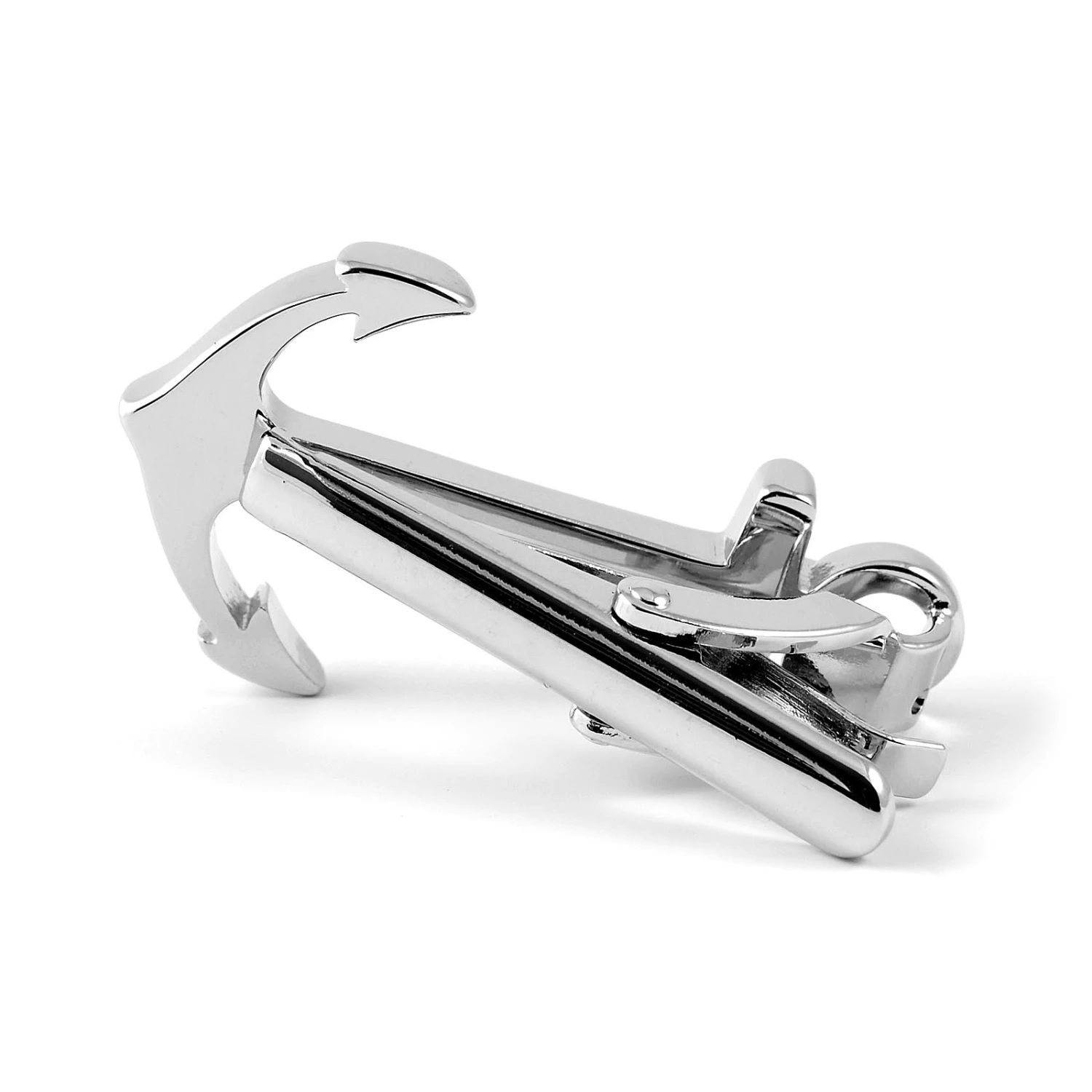Warren Asher Silver-Tone Anchor Tie Clip 4 Warren Asher Silver-Tone Anchor Tie Clip - Image 4