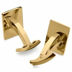 Seizmont Ace | Gold-tone Diamond & Heart Whale Back Cufflinks -Cheap TIE CLIPS Store 6 2.4470b98bfc6911d67014ff31b60f4d49