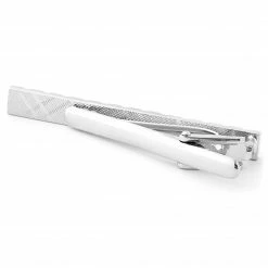 Warren Asher Silver-Tone Brass Grid Design Tie Clip 5 Warren Asher Silver-Tone Brass Grid Design Tie Clip -Cheap TIE CLIPS Store 69 1 8