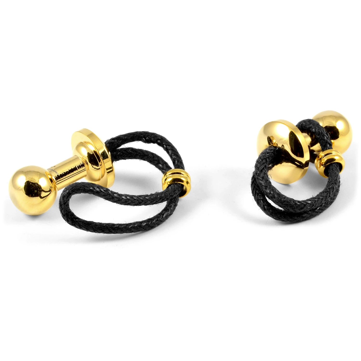 Warren Asher Gold-Tone Pawn Cufflinks 3 Warren Asher Gold-Tone Pawn Cufflinks - Image 3